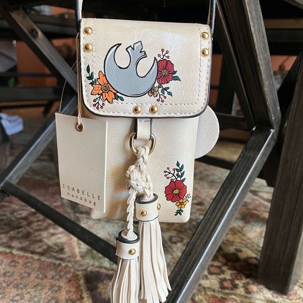 HAND PAINTED Original small Crossbody bag with Tassels!!!